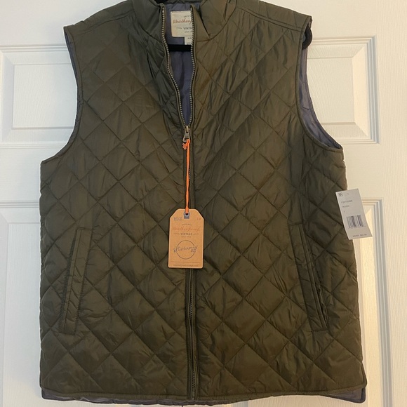 OLIVE GREEN MENS VEST - Picture 1 of 5